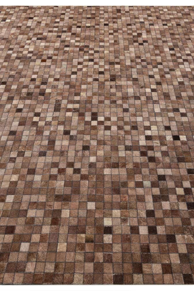 245cm x 295cm Cowhide Leather Teppich