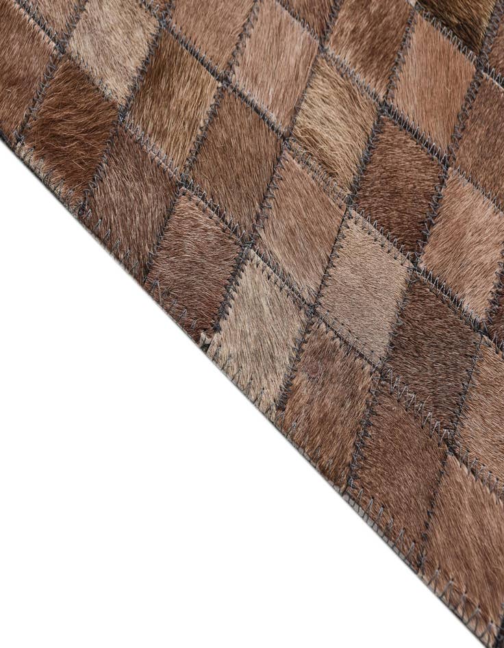 Detail image of 8' x 9' 9 Cowhide Leather Rug