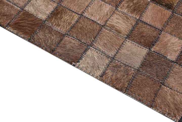 245cm x 295cm Cowhide Leather Teppich