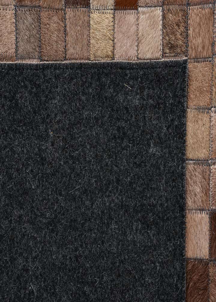8' x 9' 9 Cowhide Leather Rug