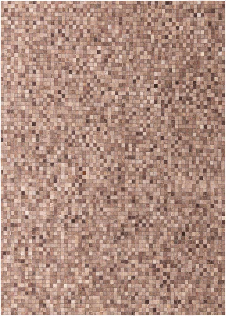 8' x 9' 9 Cowhide Leather Rug