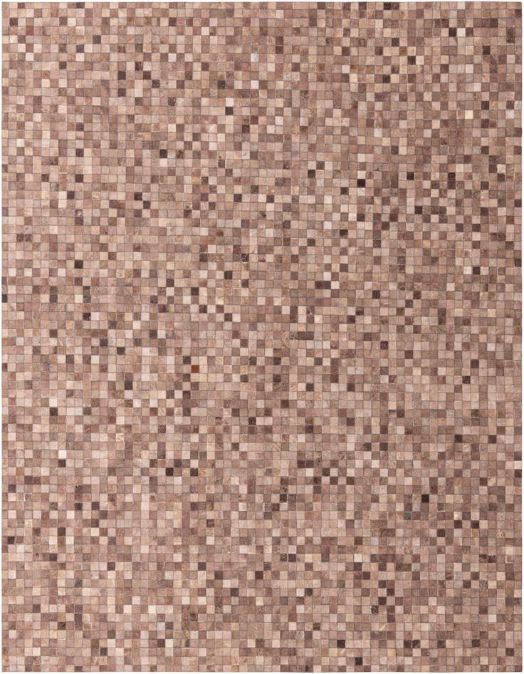 Detail image of 8' x 9' 9 Cowhide Leather Rug