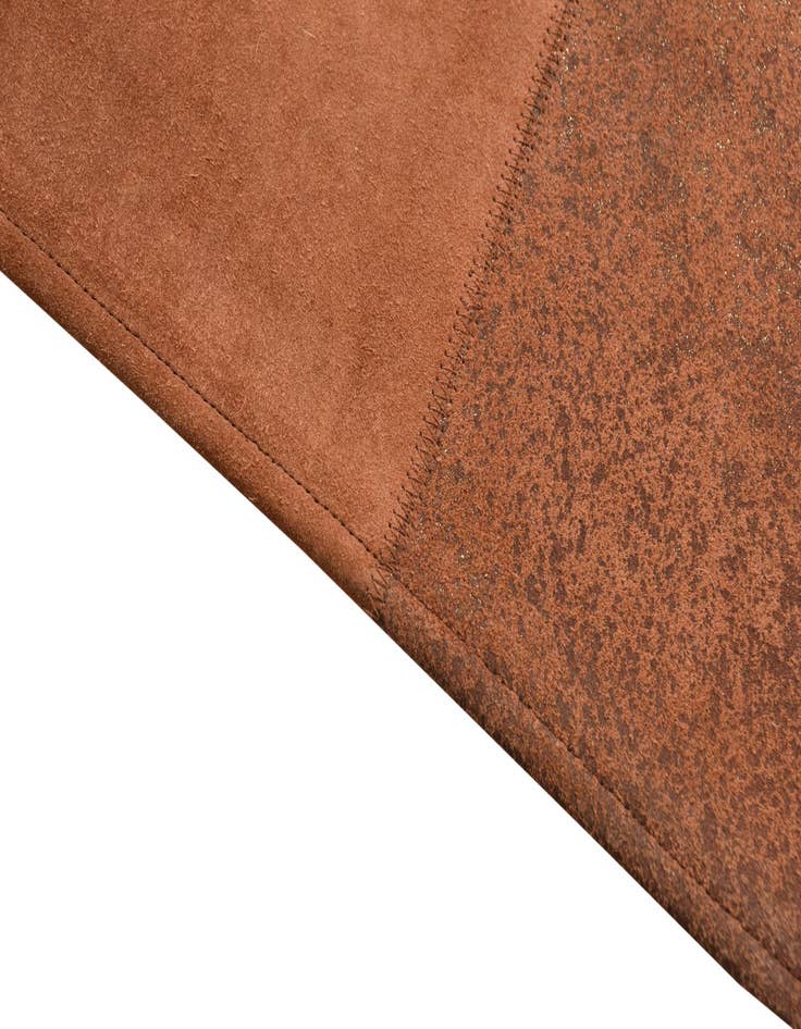 Detail image of 2' 1 x 3' 1 Cowhide Leather Rug