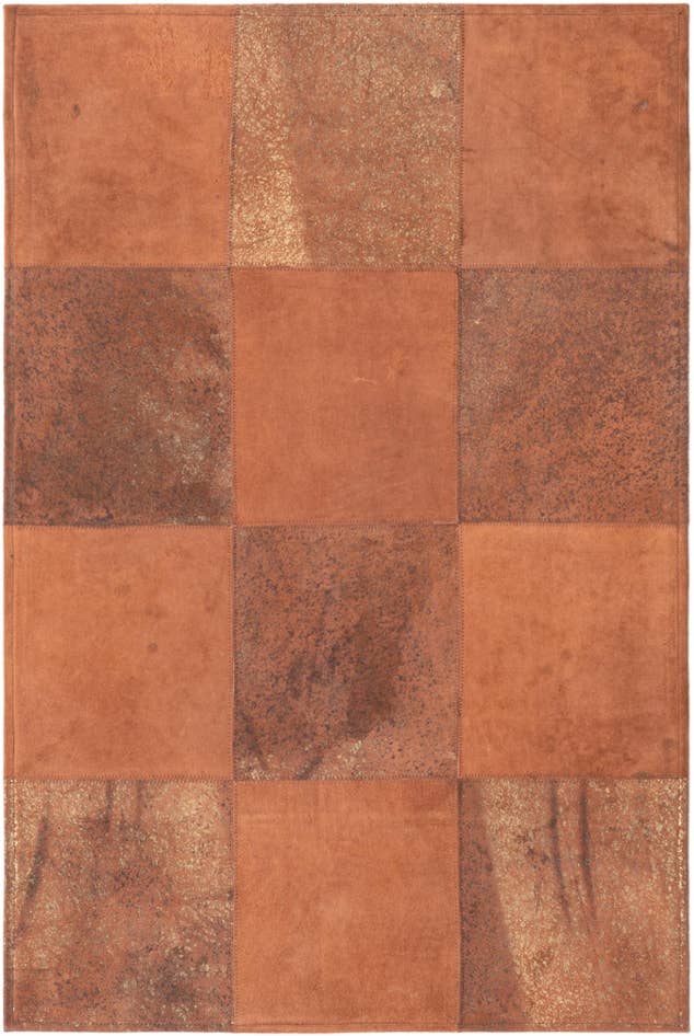 Detail image of 2' 1 x 3' 1 Cowhide Leather Rug