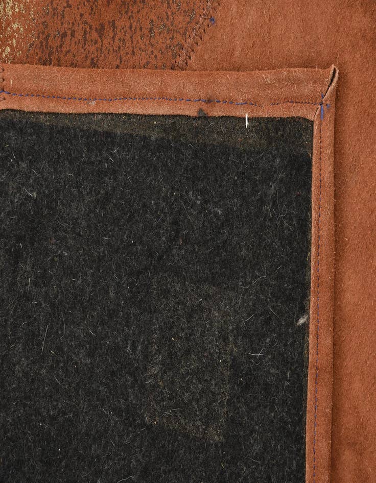 Detail image of 2' 1 x 3' 1 Cowhide Leather Rug