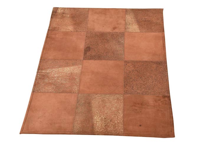 Detail image of 2' 1 x 3' 1 Cowhide Leather Rug