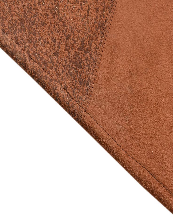 Detail image of 2' 1 x 3' 1 Cowhide Leather Rug