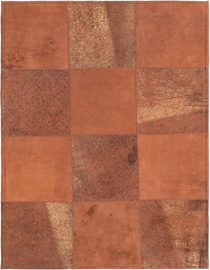 Detail image of 2' 1 x 3' 1 Cowhide Leather Rug