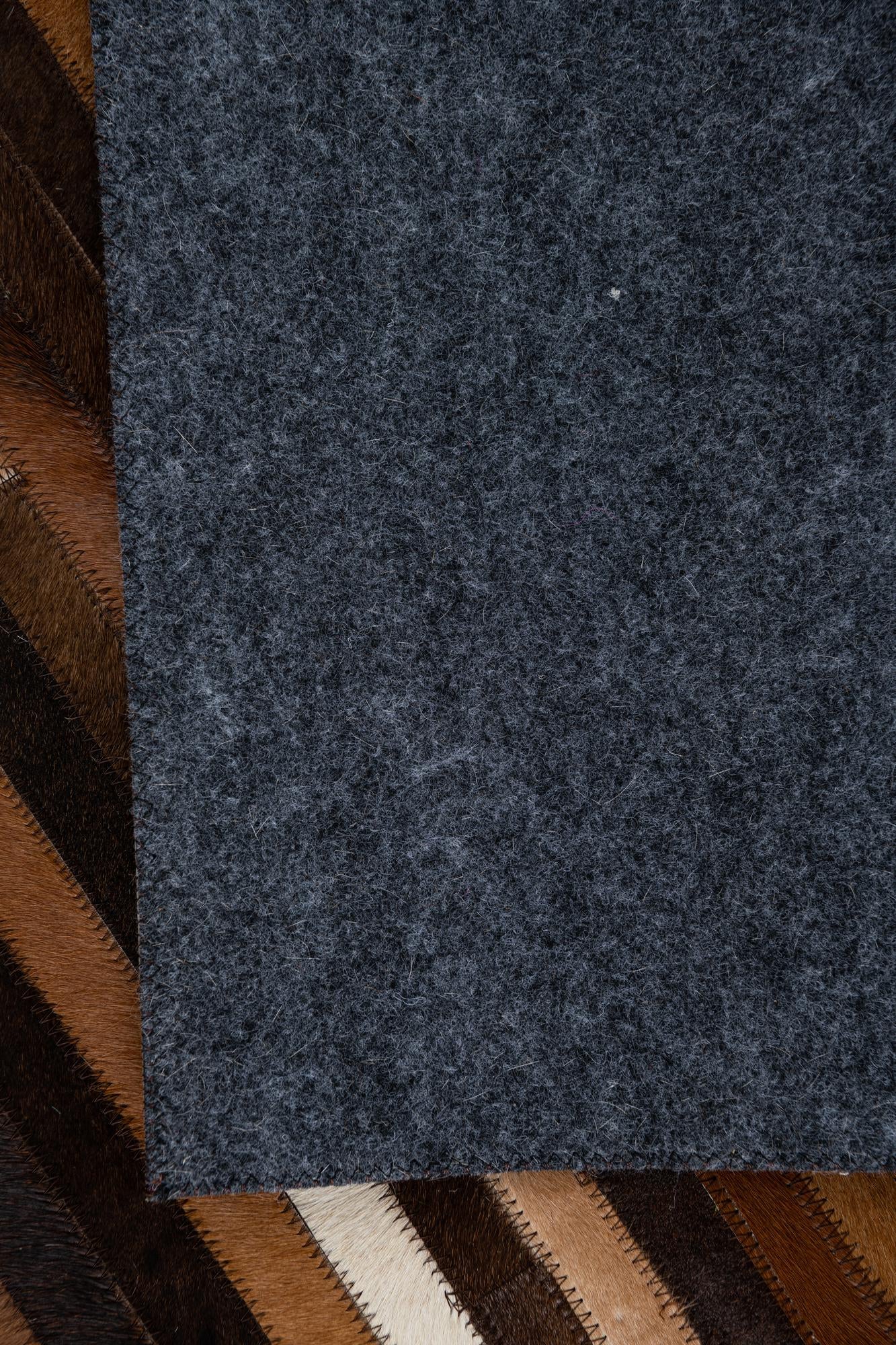 5' 1 x 7' 10 Cowhide Leather Rug