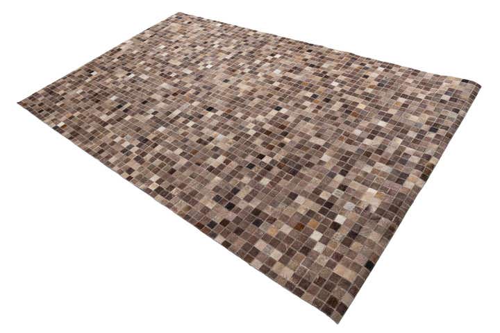 5' 1 x 8' 1 Cowhide Leather Rug