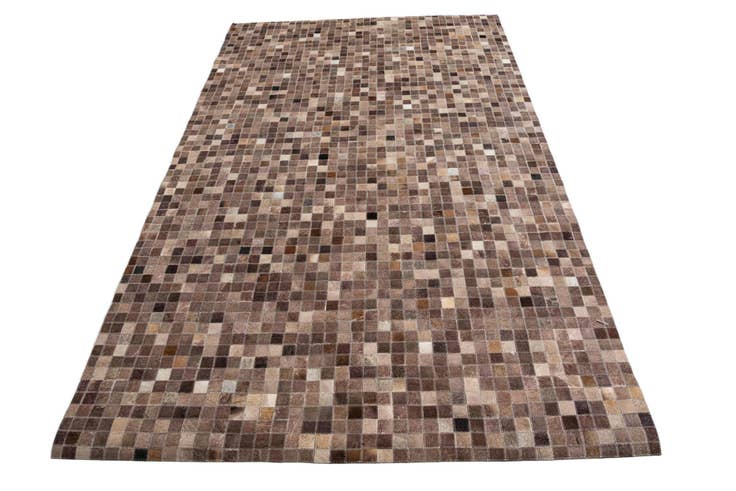 Detail image of 5' 1 x 8' 1 Cowhide Leather Rug