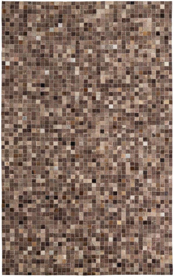 Detail image of 5' 1 x 8' 1 Cowhide Leather Rug