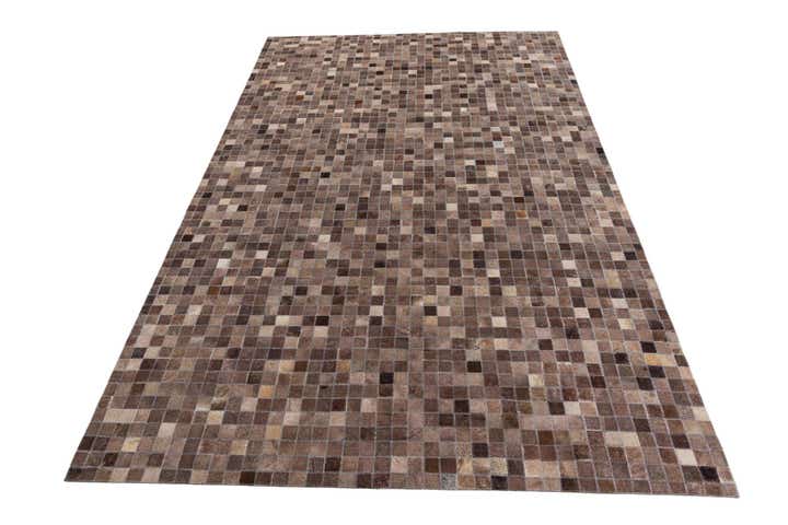 5' x 7' 10 Cowhide Leather Rug
