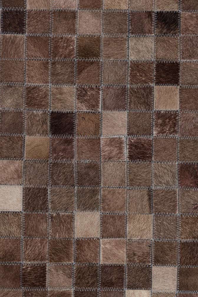 5' x 7' 10 Cowhide Leather Rug
