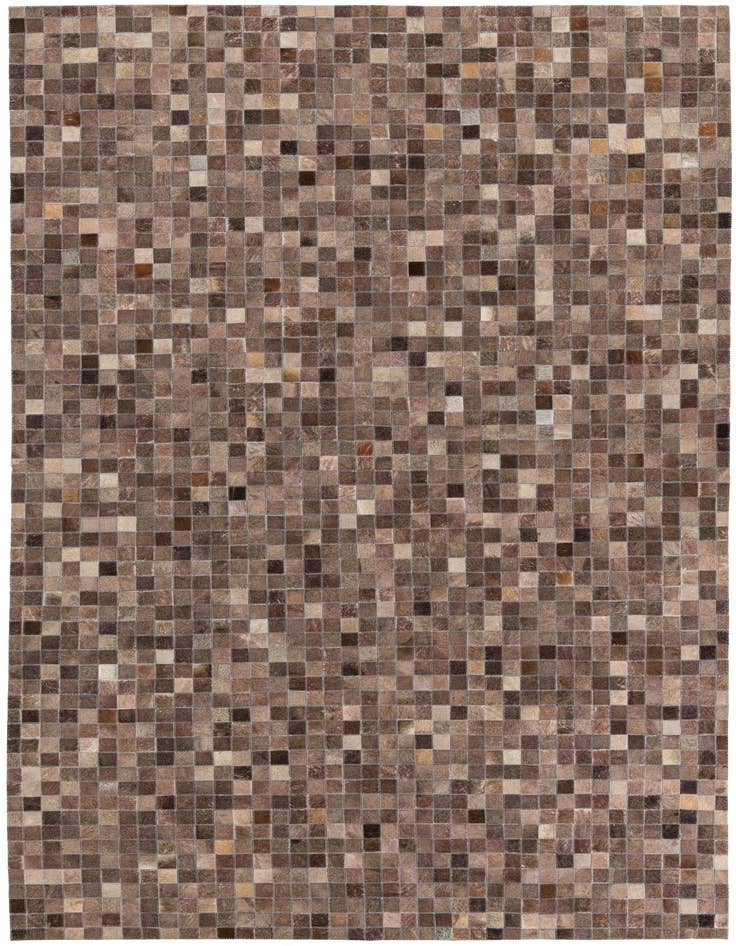 Detail image of 5' x 7' 10 Cowhide Leather Rug