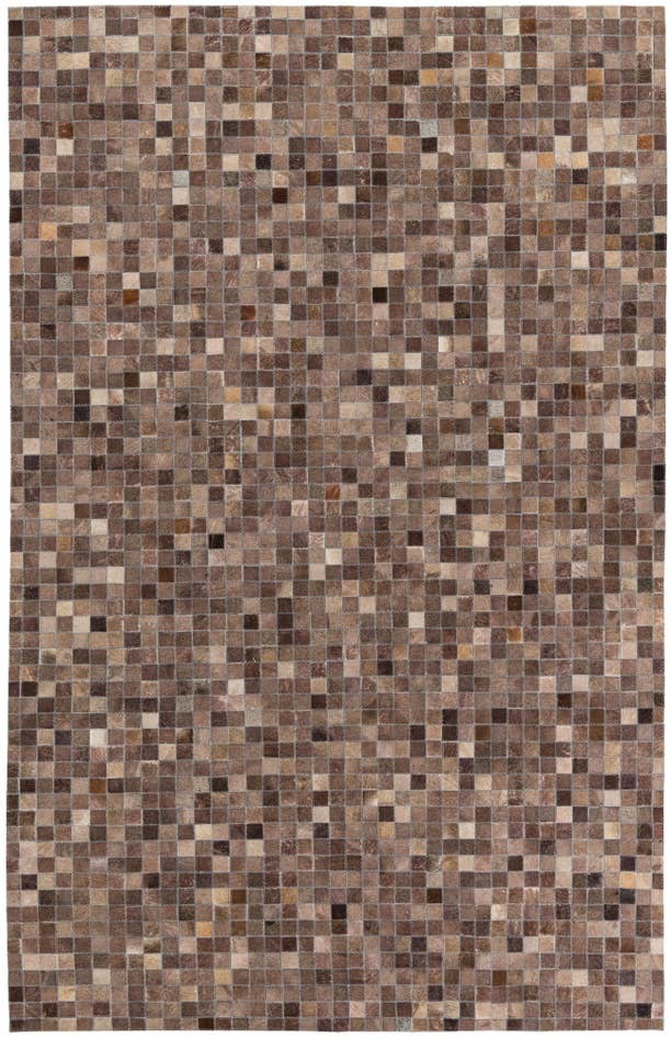 Detail image of 5' x 7' 10 Cowhide Leather Rug