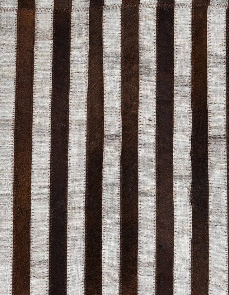 Detail image of 8' 1 x 9' 5 Cowhide Leather Rug