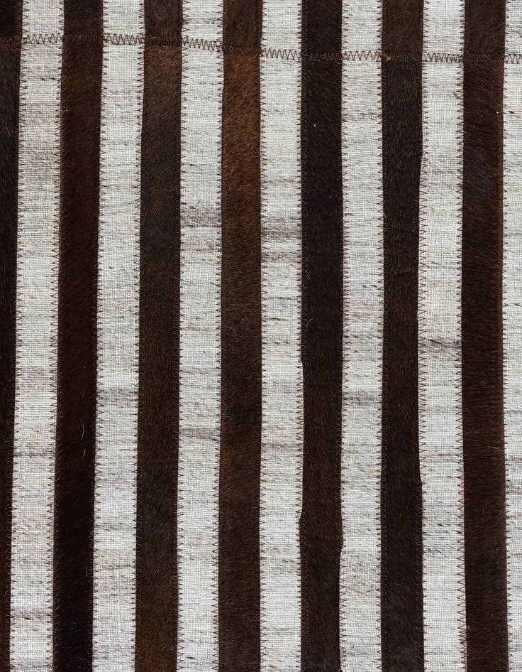 Detail image of 8' 1 x 9' 5 Cowhide Leather Rug