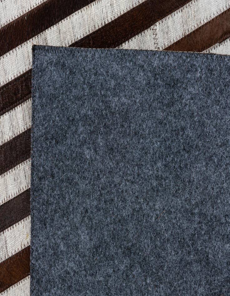 Detail image of 8' 1 x 9' 5 Cowhide Leather Rug