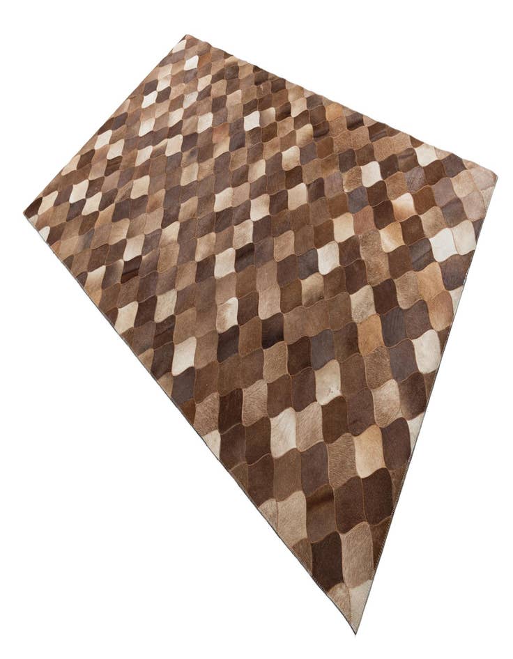 Detail image of 4' 10 x 7' 10 Cowhide Leather Rug