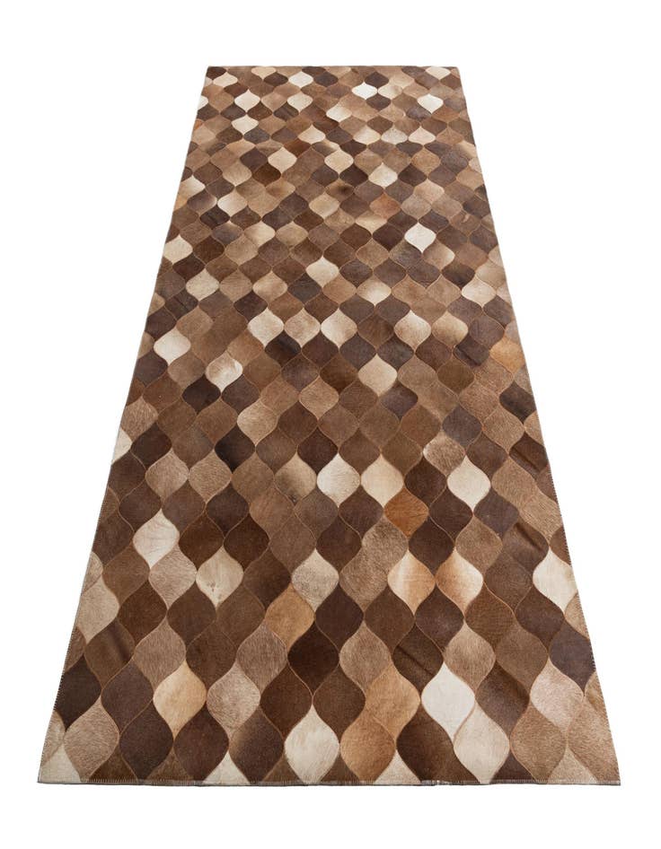 Detail image of 4' 10 x 7' 10 Cowhide Leather Rug