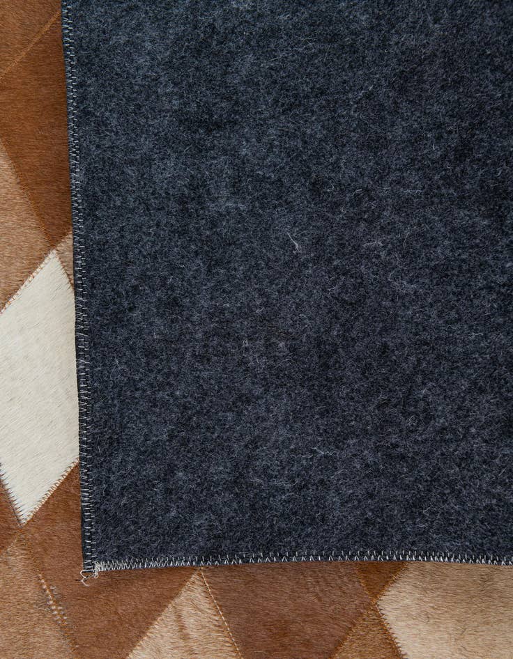 Detail image of 5' x 7' 8 Cowhide Leather Rug