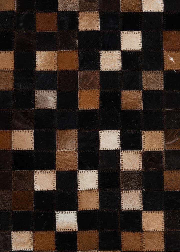 5' x 8' Cowhide Leather Rug