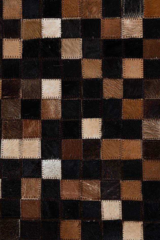Detail image of 5' x 8' Cowhide Leather Rug