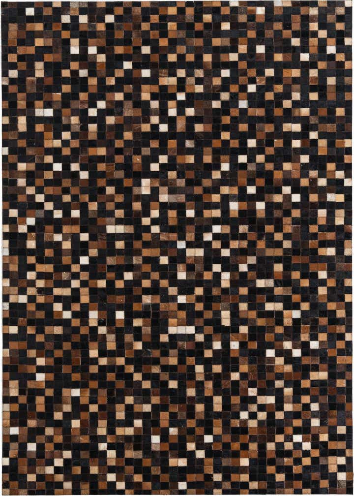 5' x 8' Cowhide Leather Rug