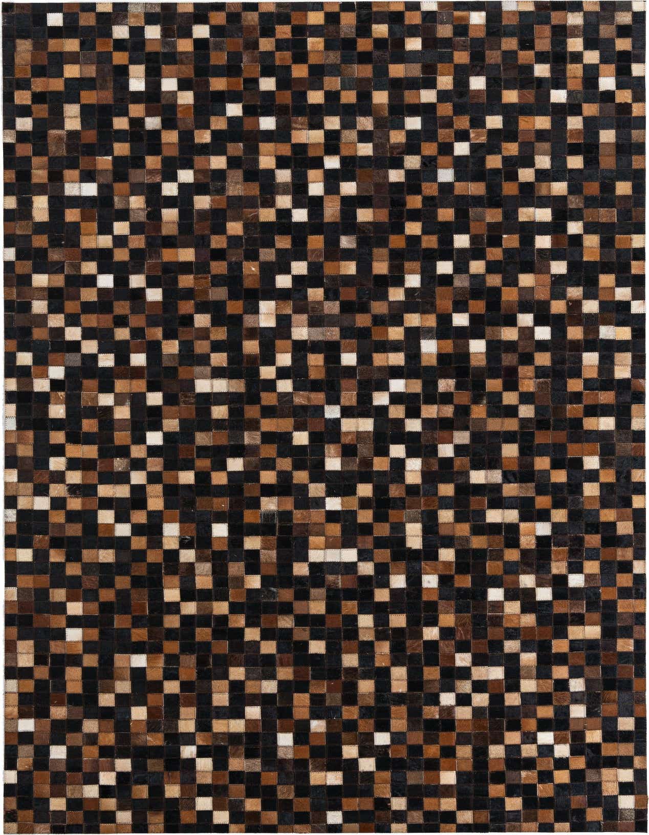 5' x 8' Cowhide Leather Rug