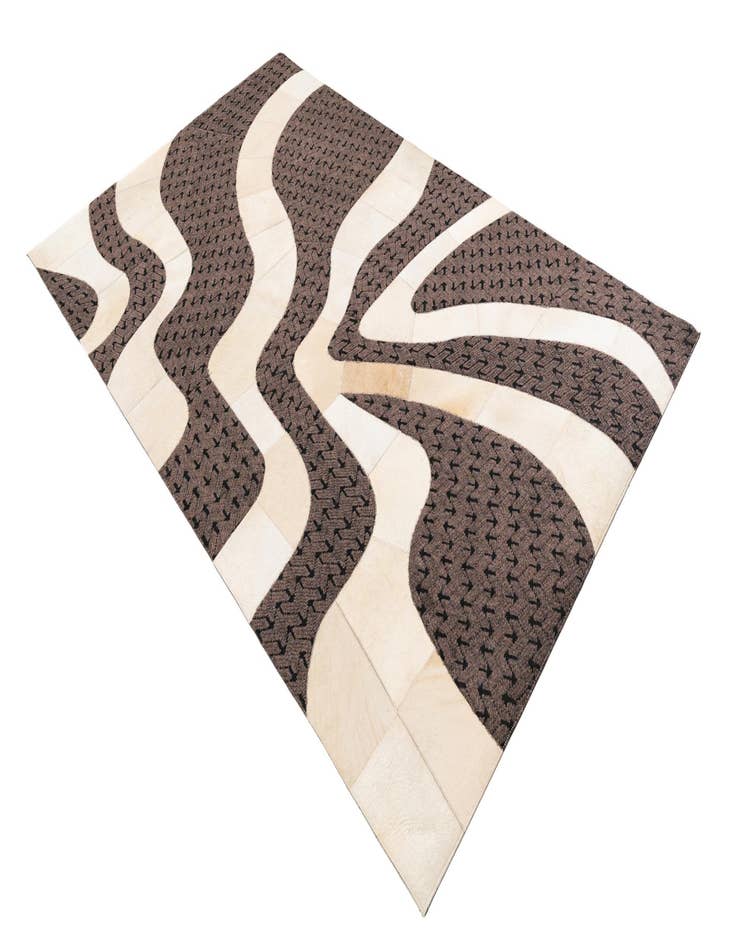 Detail image of 5' x 8' Cowhide Leather Rug