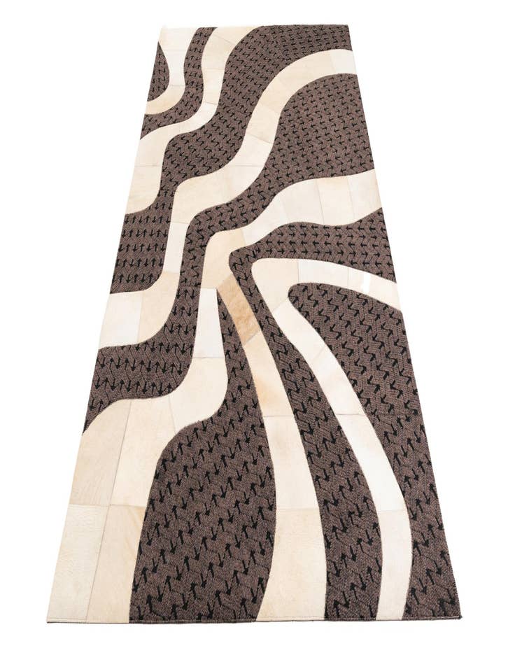 Detail image of 5' x 8' Cowhide Leather Rug