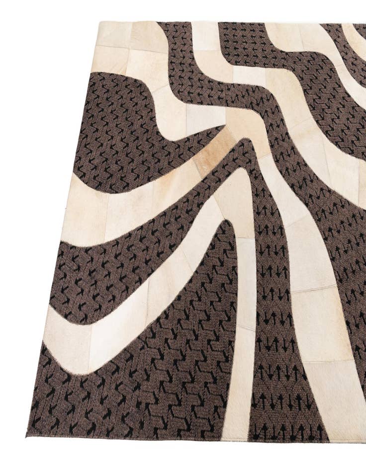 Detail image of 5' x 8' Cowhide Leather Rug