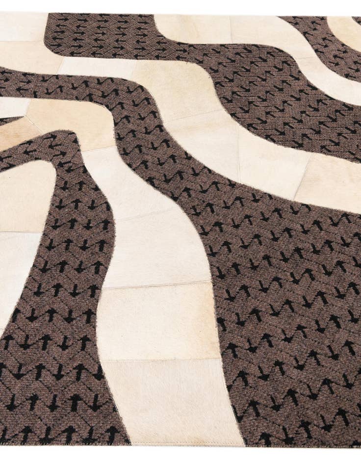Detail image of 5' x 8' Cowhide Leather Rug