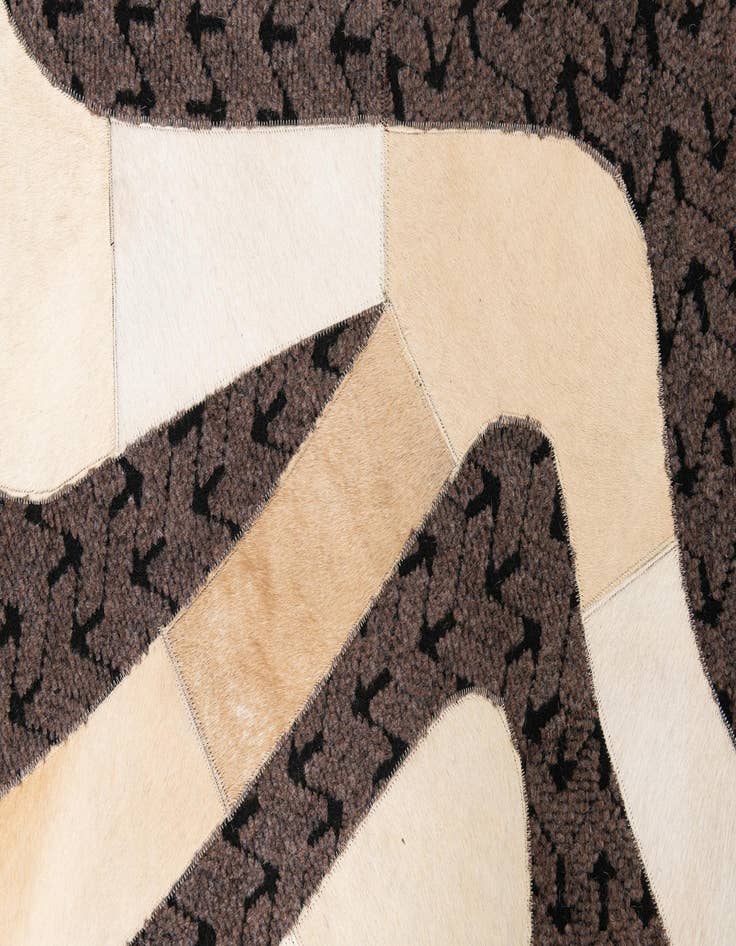 Detail image of 5' x 8' Cowhide Leather Rug