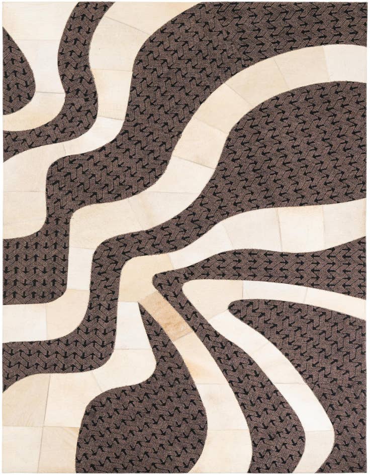 Detail image of 5' x 8' Cowhide Leather Rug