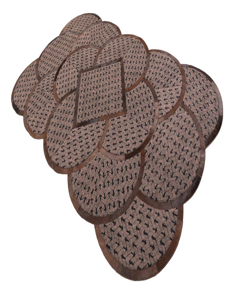 Detail image of 5' x 8' Cowhide Leather Rug