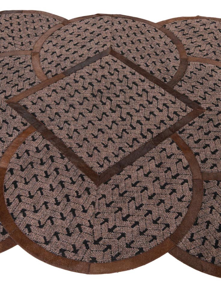 Detail image of 5' x 8' Cowhide Leather Rug