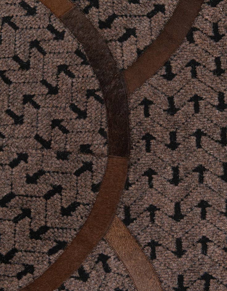 Detail image of 5' x 8' Cowhide Leather Rug