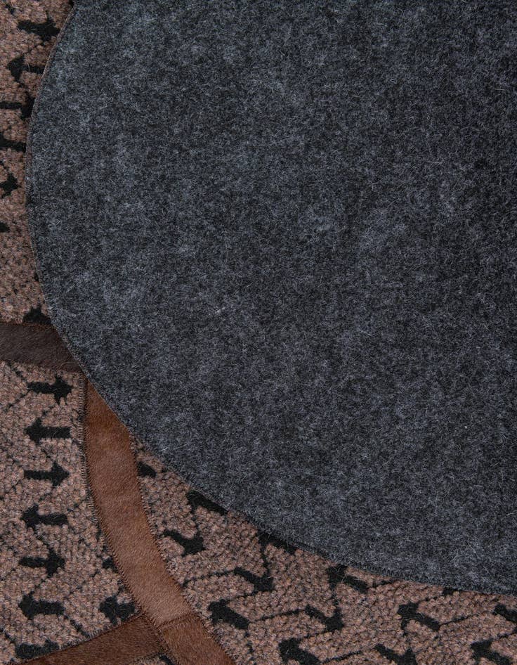 Detail image of 5' x 8' Cowhide Leather Rug