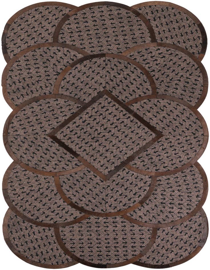 Detail image of 5' x 8' Cowhide Leather Rug