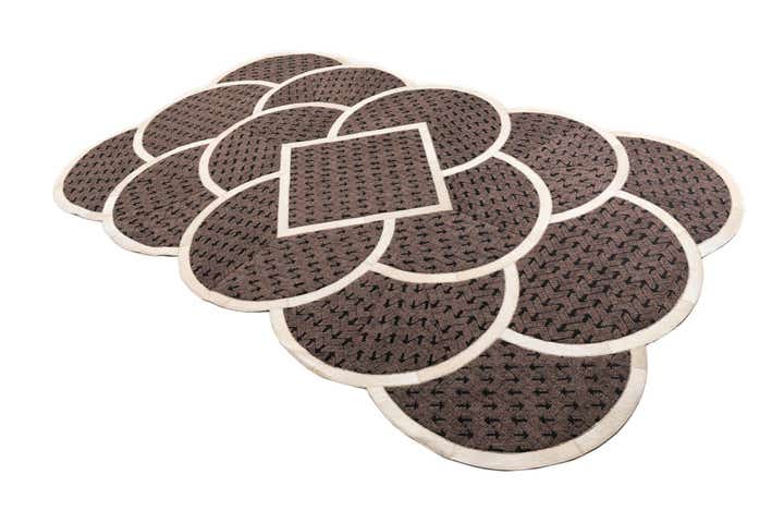 5' x 8' Cowhide Leather Rug