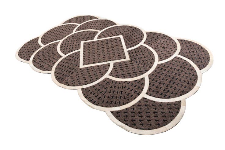 Detail image of 5' x 8' Cowhide Leather Rug