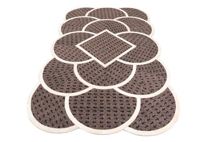 Detail image of 5' x 8' Cowhide Leather Rug