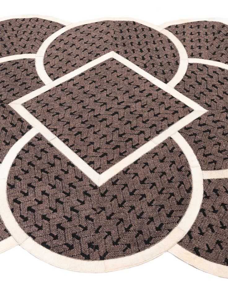 Detail image of 5' x 8' Cowhide Leather Rug