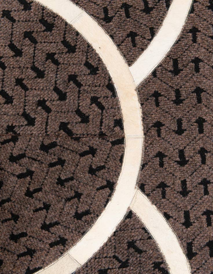 Detail image of 5' x 8' Cowhide Leather Rug