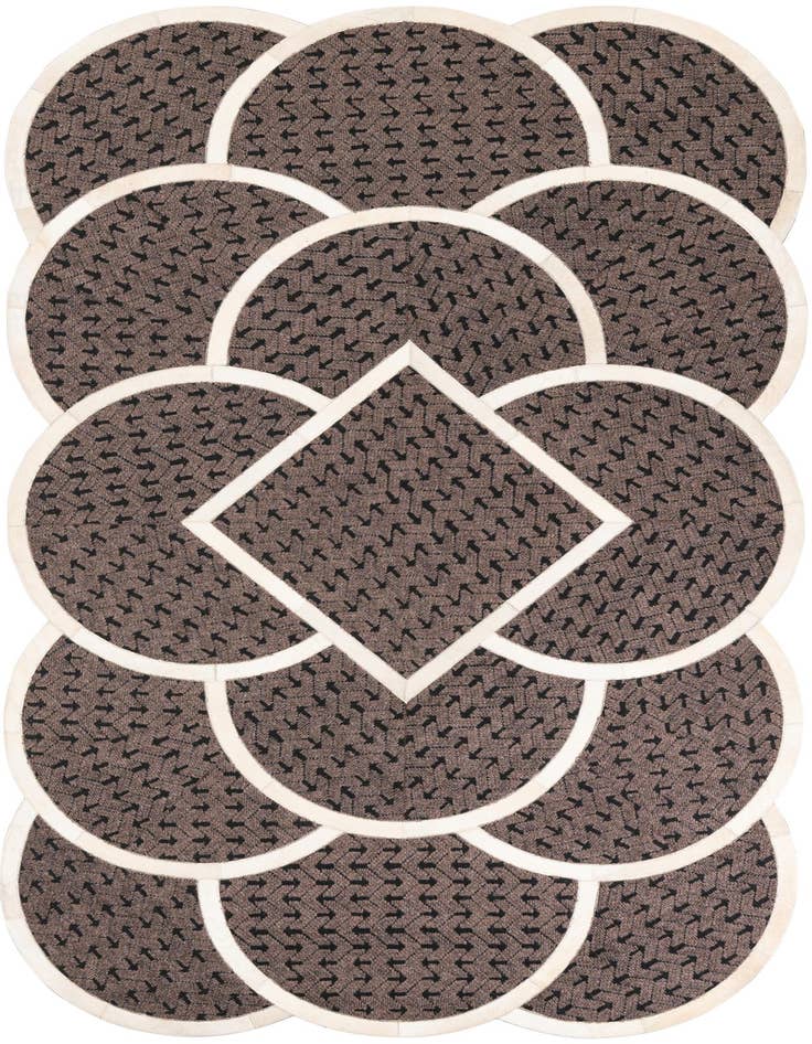 Detail image of 5' x 8' Cowhide Leather Rug