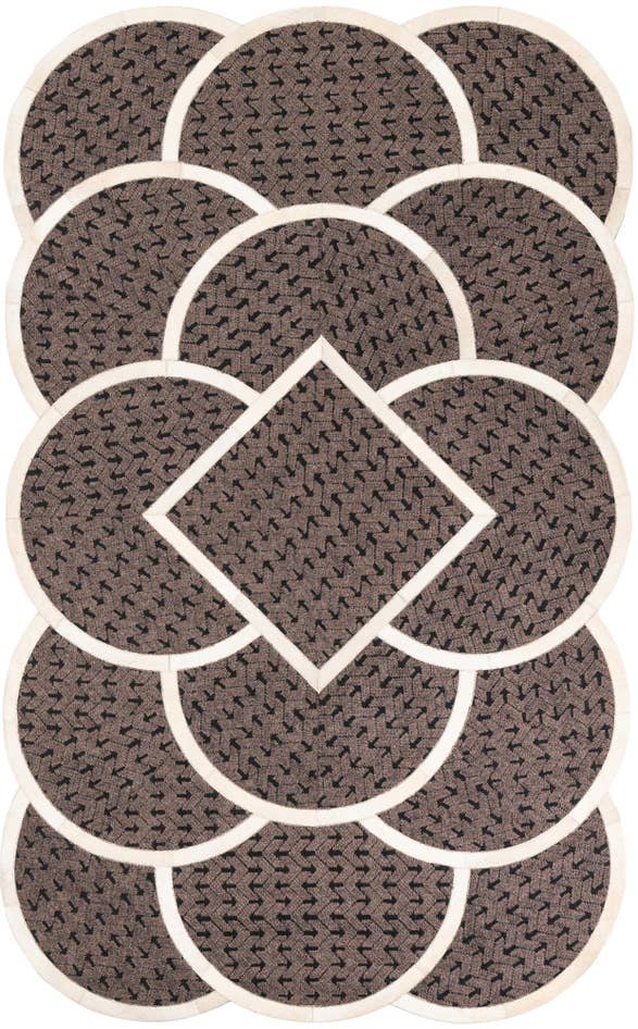 Detail image of 5' x 8' Cowhide Leather Rug