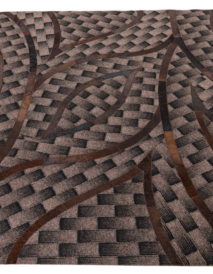 Detail image of 5' x 8' Cowhide Leather Rug