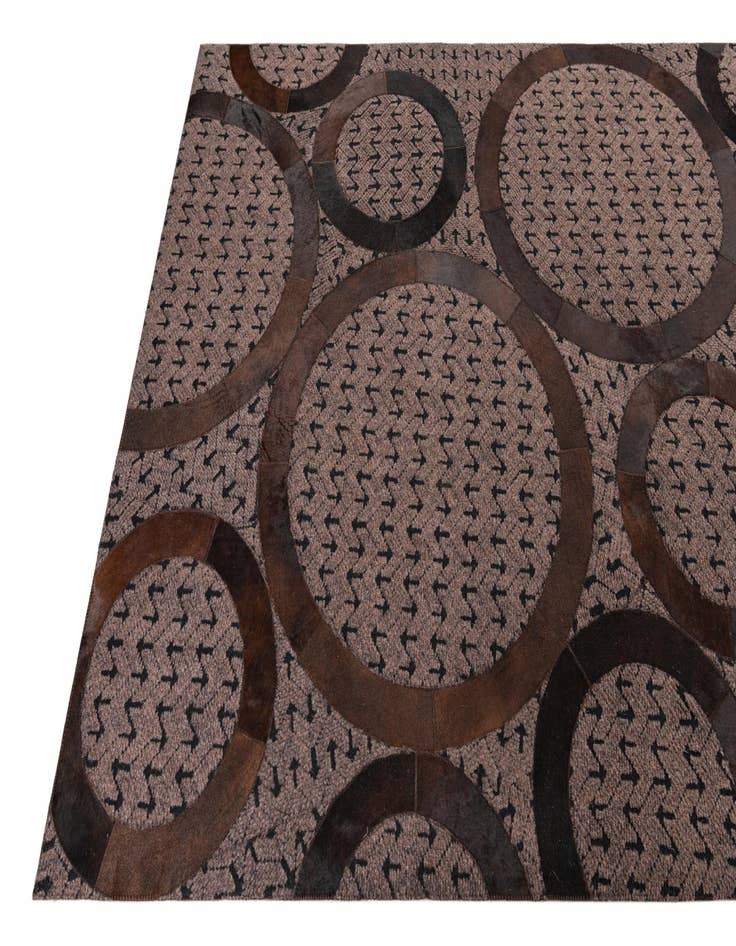 Detail image of 5' x 8' Cowhide Leather Rug